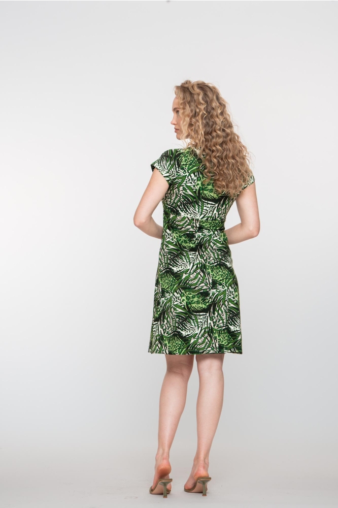 JUNE JURK MET PRINT 57366 60 000530 GREEN/OFF-WHITE